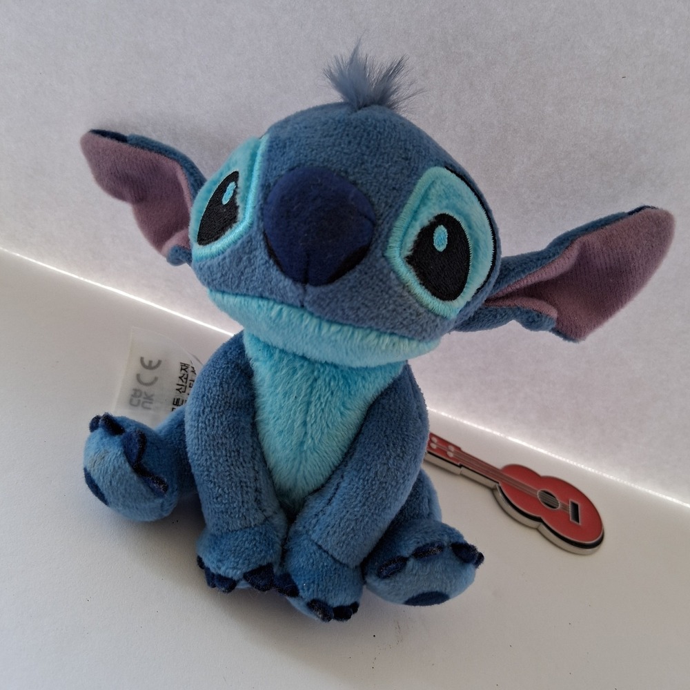 Disney Lilo & Stitch Mini Plush Keychain Ukulele Metal Charm & Action Pen Lot - Picture 6 of 8